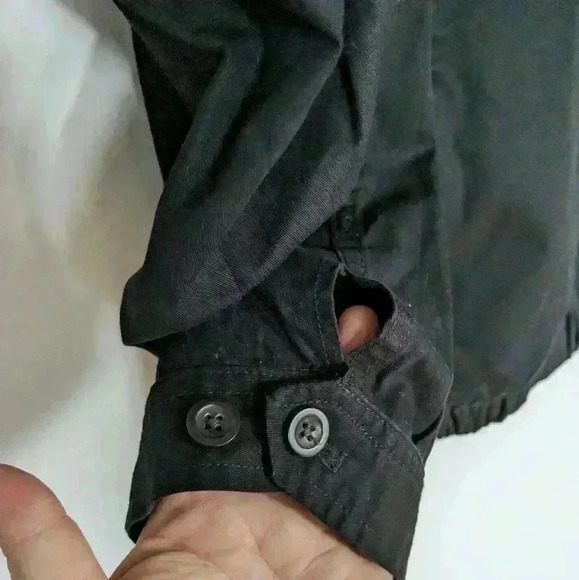 HOST PICK ♥️ CHAPS  COAT all black size small ZIPPER AND POCKETS GREAT CONDITION - Picture 5 of 8